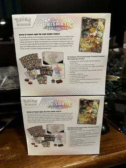 Pokemon Prismatic Evolutions ETB Elite Trainer Boxes NEW Factory Sealed Lot of 2 - Image 2
