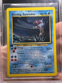 BGS 8.5 Shining Gyarados 1st Edition Neo Revelation Holo Rare 65/64 2001 Pokemon - Image 4