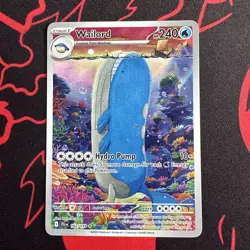 Pokemon TCG Wailord Journey Together Illustration Rare Card 162/159 NM/M - Image 1