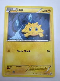 Pokemon Joltik 42/108 B&W Dark Explorers Common LP/NM - Image 1