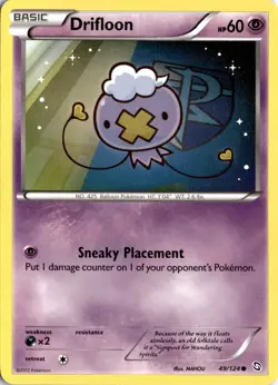 Drifloon (49) 49/124 Dragons Exalted Pokemon Card TCG - Image 1