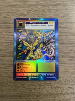 Digimon the Movie (2000) The Miracle 4 DM-02 Holo Promo TCG Digi Battle Card - Image 1