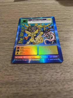 Digimon the Movie (2000) The Miracle 4 DM-02 Holo Promo TCG Digi Battle Card - Image 3