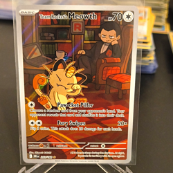 Team Rocket's Meowth 203/182 Sv10: Destined Rivals IR Holo EN 70 HP Basic - Image 1