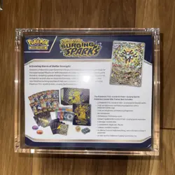 Surging Sparks Elite Trainer Box ETB Pokemon Center Exclusive & Acrylic Case - Image 3
