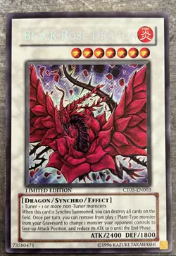 Black Rose Dragon CT05-EN003 Yu-Gi-Oh Limited Edition LP - Image 1