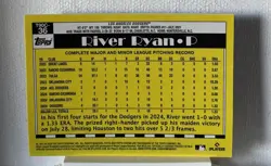 2025 Topps Series 1 Silver Pack Mojo River Ryan Rookie Los Angeles Dodgers - Image 2