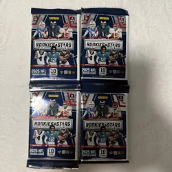 2025 Panini NFL Rookies & Stars Football 12 Card Pack Lot of 4 Sealed Quick Ship - Image 1