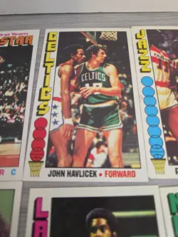 NBA 30 CARD LOT 70's VINTAGE. Jabbar, Havlicek, Maravich. Ect.. - Image 5
