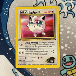 Erika's Jigglypuff 69/132 1st Edition Gym Challenge WOTC Vintage Pokemon Card NM - Image 1
