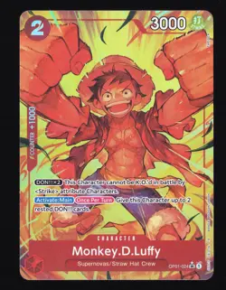 Monkey D Luffy OP01-024 Alternative Art PRB-01 - One Piece TCG Alt Art SR - Image 1