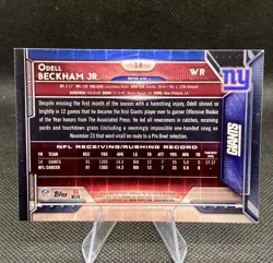2015 Topps Chrome Odell Beckham Jr. #18 The Catch New York Giants - Image 2