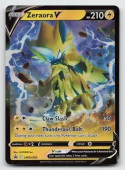 Zeraora V - SWSH263 - Pokemon Sword & Shield Promo Ultra Rare Holo Card NM - Image 1