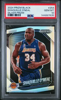 2024 Panini Prizm Black Shaquille O'Neal #254 Silver PSA 10 - Image 1