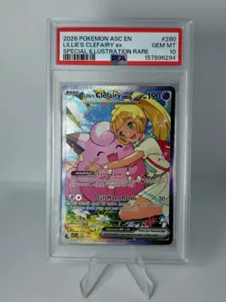 2026 POKEMON ASC SPECIAL ILLUSTRATION RARE #280 LILLIE'S CLEFAIRY EX PSA 10 - Image 1