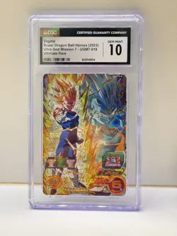 Bandai Super Dragon Ball Heroes UGM7-018 Majin Vegeta Trading Card - Image 1