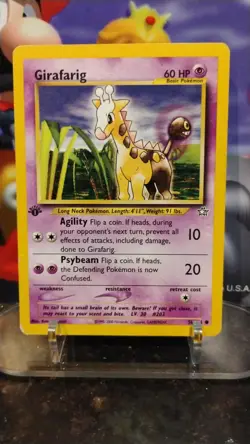 GIRAFARIG Neo Genesis POKEMON Non-Holo 1st Edition 2000 Trading Card 58/111 - Image 1