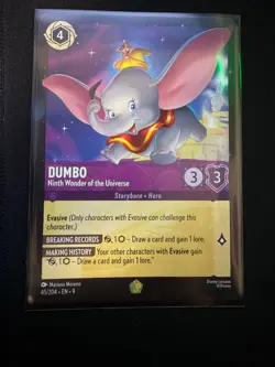 Dumbo Ninth Wonder of the Universe Lorcana Fabled Legendary - Image 1