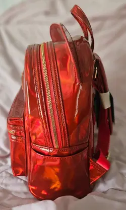 Loungefly Disney Mickey Mouse Ruby Red Oil Slick Mini Backpack - Image 2