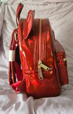 Loungefly Disney Mickey Mouse Ruby Red Oil Slick Mini Backpack - Image 5