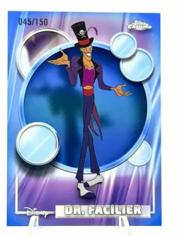 2026 Topps Chrome Disney Dr. Facilier Blue Refractor /150 The Princess and Frog - Image 1