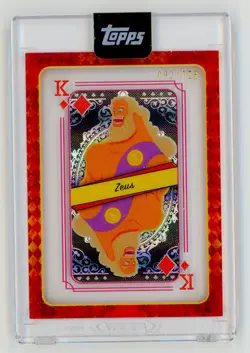 Topps Disney Mint 2025 | Zeus Playing Card /125 | #QH-7 - Image 1
