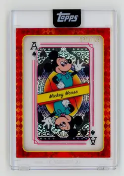 Topps Disney Mint 2025 | Mickey Mouse Playing Card /125 | #QH-1 - Image 1