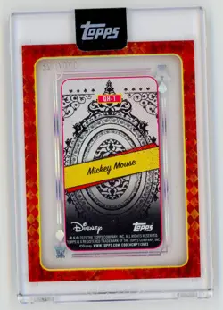 Topps Disney Mint 2025 | Mickey Mouse Playing Card /125 | #QH-1 - Image 2