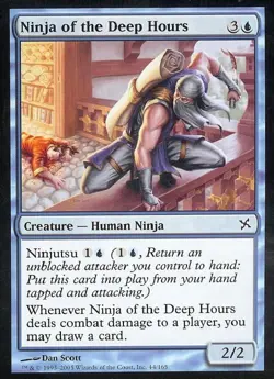 Ninja of the Deep Hours - Medium Play MTG Betrayers of Kamigawa - Image 1