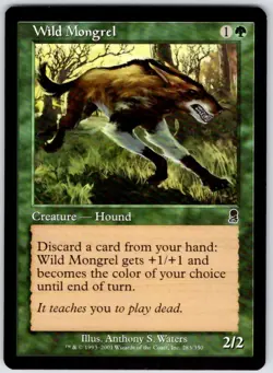 Wild Mongrel 283 Common Odyssey MTG Near Mint - Image 1