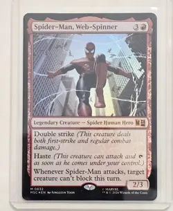 Spider-Man, Web-Spinner -Foil Commander: Marvel Super Heroes MTG (MSC) FOIL - Image 1