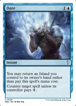 1x Daze MTG - Mystery Booster 2 - Light Play - Image 1
