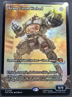 Krang Utrom Warlord MTG Teenage Mutant Ninja Turtles TMT Showcase Foil Mythic - Image 1