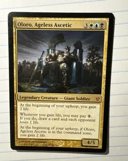 Oloro, Ageless Ascetic Commander 2013 Regular size Card 203/356 LP Condition - Image 1
