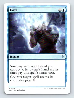 Daze (White Border) U Mystery Booster 2 26 NM - Image 1