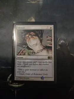 Silence. M14 Instant Rare Magic the Gathering Card. - Image 1