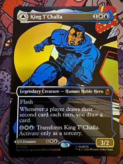 King T'Challa (Borderless) (0399) // Black Panther 399 Foil NM - Image 1