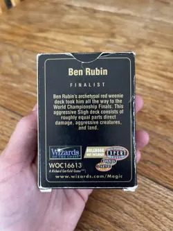 Magic: The Gathering Seattle August 1998 Ben Rubin World Championships Deck - Image 3