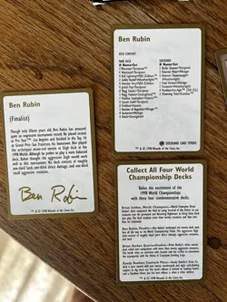 Magic: The Gathering Seattle August 1998 Ben Rubin World Championships Deck - Image 5