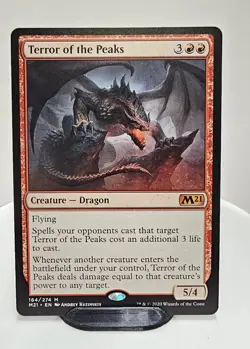 MTG Terror of the Peaks Core Set 2021 164 Mythic Rare Excellent Condition - Image 1
