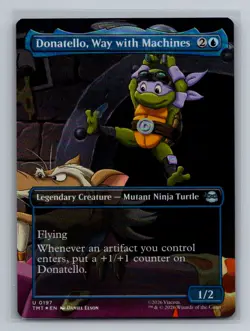 197 Donatello, Way with Machines (Borderless) NM Teenage Mutant Ninja Turtles Fo - Image 1