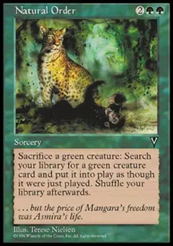 Natural Order - Heavy Play MTG Visions - Image 1