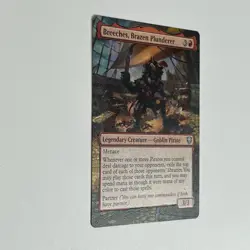MTG Breeches, Brazen Plunderer Hand Painted Alter Altered Partner Commander Card - Image 4