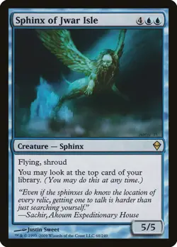 Sphinx of Jwar Isle [Zendikar] Foil Near Mint - Image 1