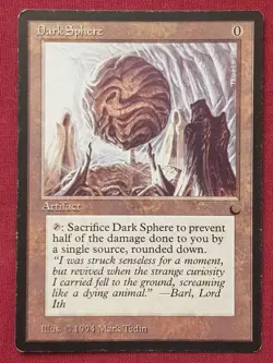 Magic The Gathering THE DARK DARK SPHERE artifact card MTG - Image 1