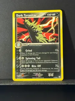 Dark Tyranitar 19/109 Team Rocket Returns Non-Holo Rare Pokemon Card TCG - Image 1