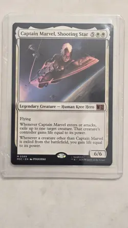 MTG Captain Marvel, Shooting Star 0589 Mythic Rare Marvel Super Heroes Jumpstart - Image 1