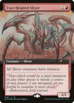 MTG English Two-Headed Sliver NM Foil Secret Lair - Image 1