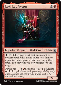 MTG magic 1x Loki Laufeyson FOIL (M/NM) Marvel Super Heroes - Image 1