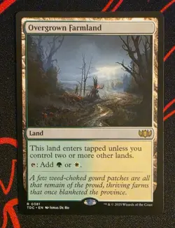 MTG Overgrown Farmland x1 Near Mint from Commander: Tarkir: Dragonstorm - Image 1